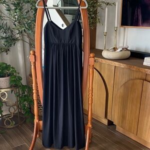 Felicity & Coco Black Spaghetti Strap Maxi Dress